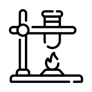 Stand, Heating, Experiment, Burning, Tube icon
