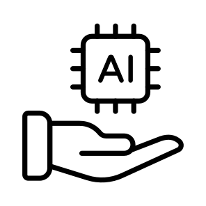 Ai, Artificial, Intelligence, Assistance, Microchip icon