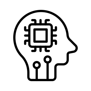 Ai, Artificial, Intelligence, Brain, Microprocessor icon