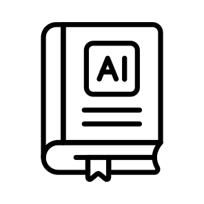 Ai, Learning, Artificial Intelligence, Education, Book icon