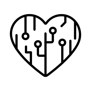 Artificial, Heart, Intelligence, Technology, Cardiac icon
