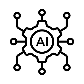 Automation, Microprocessor, Artificial, Intelligence, Maintenance icon