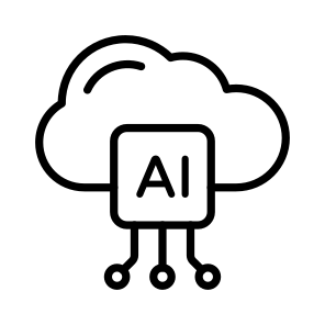 Cloud, Technology, Ai, Microprocessor, Processor icon