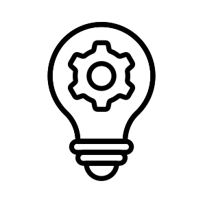 Creative, Technology, Innovation, Lightbulb, Machine icon