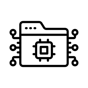 Document, Management, Artificial, Intelligence, Ai icon