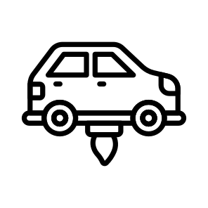 Flying, Car, Technology, Automobile, Futuristic icon