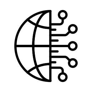 Global, Network, Digital, Earth, Connection icon