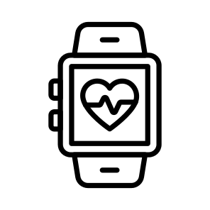 Health, Tracker, Monitoring, Smartwatch, Heart icon