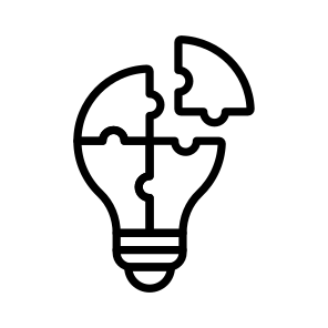 Problem, Solving, Lightbulb, Solution, Resolving icon
