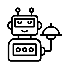 Robot, Waiter, Artificial, Intelligence, Assistance icon