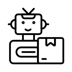 Robotic, Delivery, Autonomous, Logistics, Shipping icon