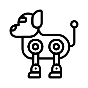 Robotic, Dog, Artificial, Intelligence, Ai icon