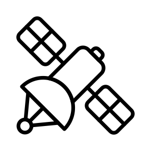 Satellite, Artificial, Spacecraft, Geostationary, Communication icon