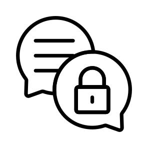 Secure, Communication, Encrypted, Chat, Encryption icon