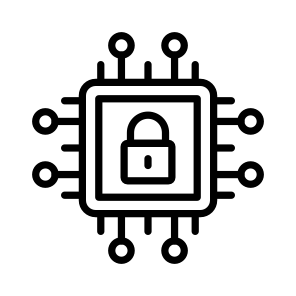 Secure, Processor, Microprocessor, Microchip, Security,  icon