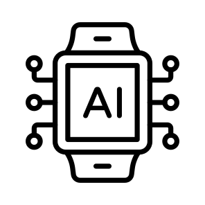 Smartwatch, Ai, Watch, Gadget, Timer icon