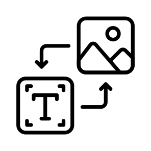 Text To Image, Artificial, Intelligence, Chat Bot, Technology icon