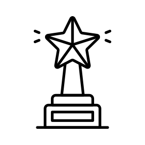 Award, Trophy, Reward, Success, Achievement icon