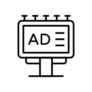 Billboard, Advertising, Marketing, Promotion, Campaign icon