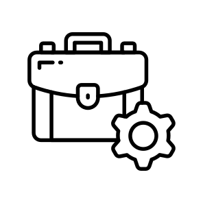 Business, Management, Briefcase, Settings, Control icon