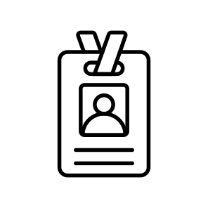 Employee, Card, Id, Identification, Business icon