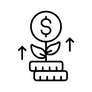 Financial, Growth, Money, Finance, Profit icon