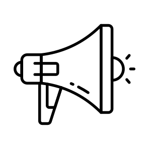 Megaphone, Bullhorn, Marketing, Promotion, Campaign icon