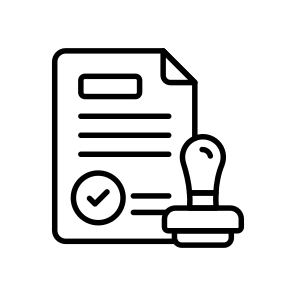 Regulatory, Legal, Document, Page, Stamp icon