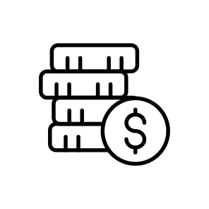 Revenue, Wealth, Coins, Assets, Profit icon