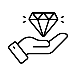 Value, Investment, Diamond, Finance, Premium icon