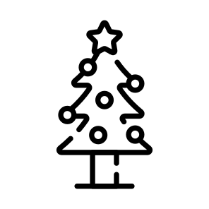 Christmas Tree, Fir, Spruce, Decor, Xmas icon