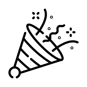 Confetti Cap, Hat, Celebration, Party, Event Cap icon