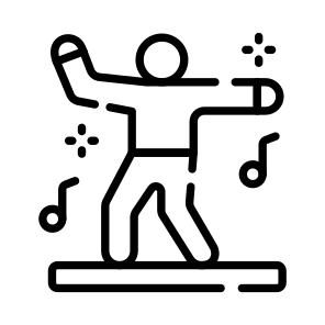 Dancing, Performance, Enjoying, Party, Celebration icon