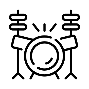Drums, Drumbeat, Percussion, Instrument, Drum Set icon