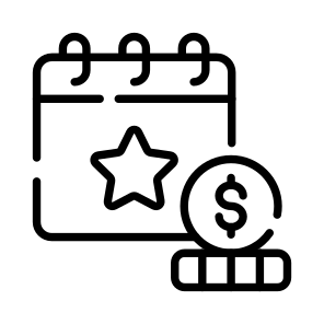 Event Cost, Event Budget, Cost Plan, Event Price, Event Expense icon