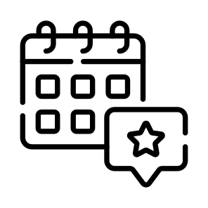 Event Feedback, Review, Schedule, Plan, Reminder icon