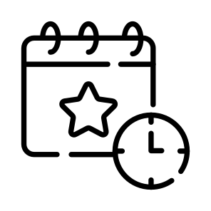 Event Time, Schedule, Meeting Planner, Daily Calendar, Timetable, icon