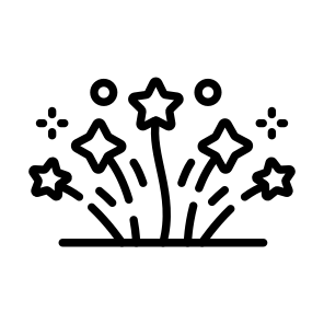 Fireworks, Firecrackers, Pyrotechnics, Celebration, Party icon
