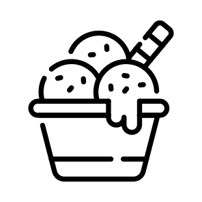Ice Cream, Gelato, Sundae, Sweet, Dessert icon