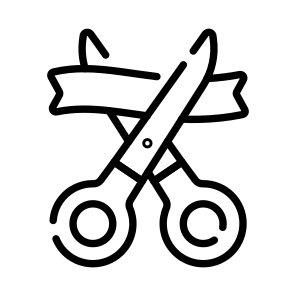 Inauguration, Ribbon Cutting, Ceremony, Event, Celebration icon