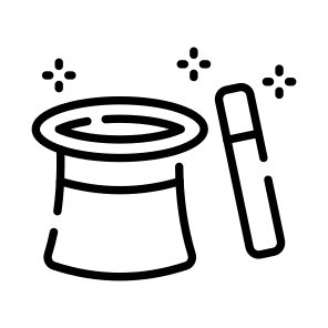 Magic Hat, Cap, Trick, Spell, Magic Wand icon