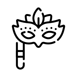 Masquerade, Mask, Prop, Eye Mask, Party Mask icon