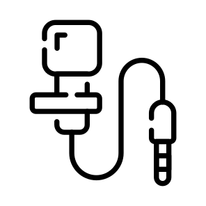 Wired Mic, Microphone, Cable, Cord, Accessory icon