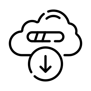 Data, Cloud, Downloading, File, Sync icon