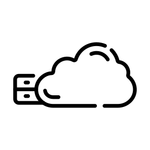 Data, Cloud, Server, Hosting, Computing icon