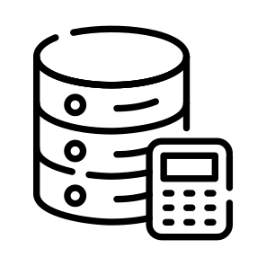 Data, Database, Db, Accounting, Calculator icon