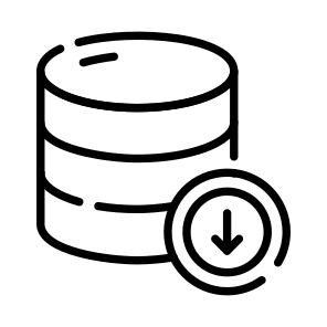 Data, Database, Db, Export, Download icon