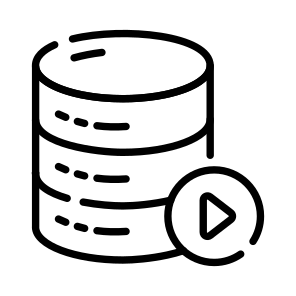 Data, Database, Db, Media, Video icon