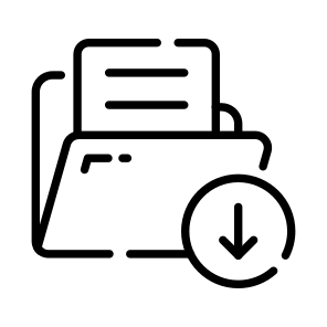 Data, Download, Save, Export, Folder icon