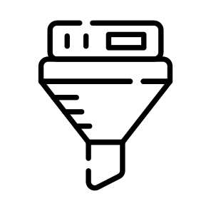 Data, Filter, Funnel, Database, Storage icon